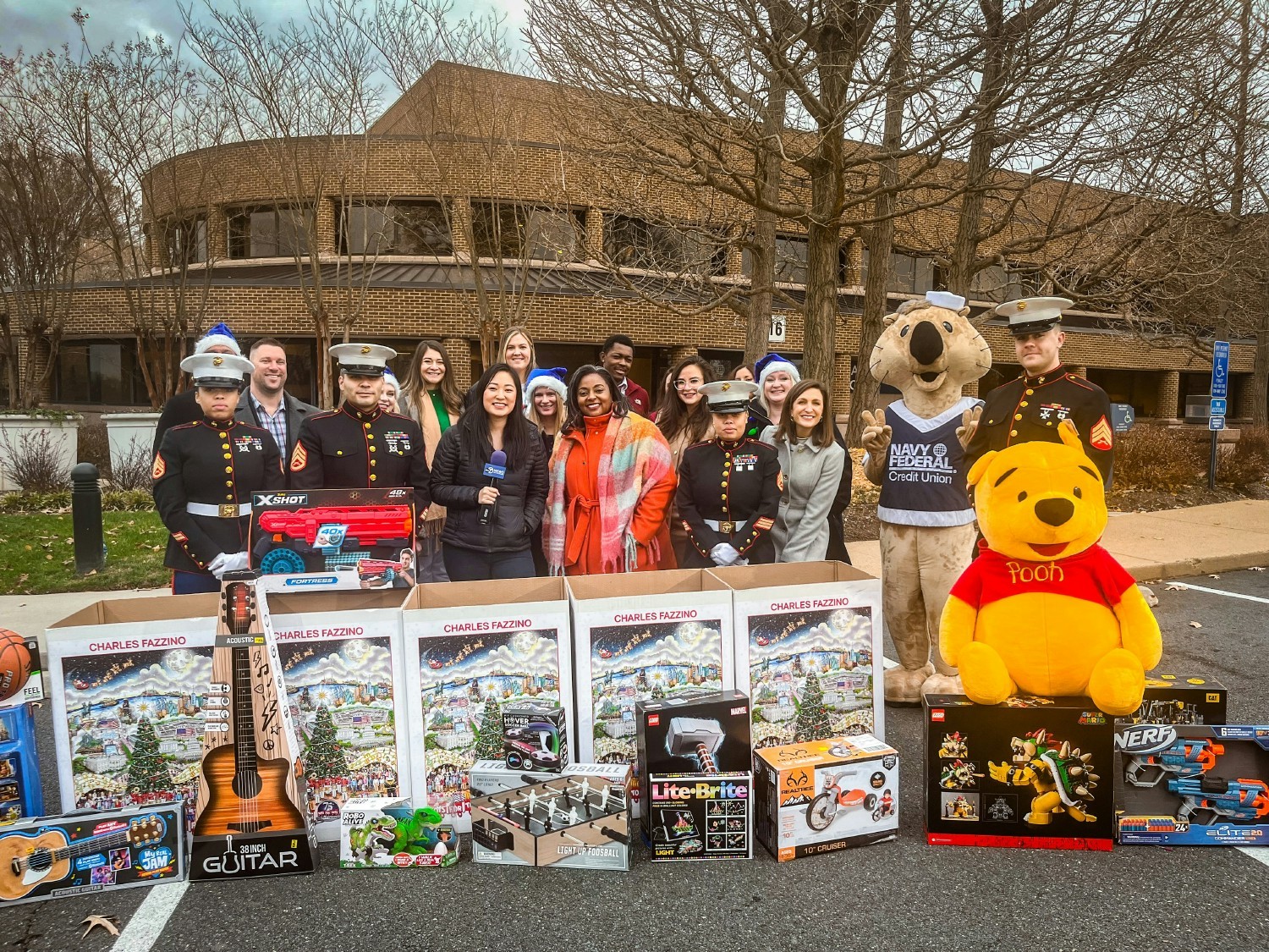 Navy Federal participated in the Marine Toys for Tots Program.
