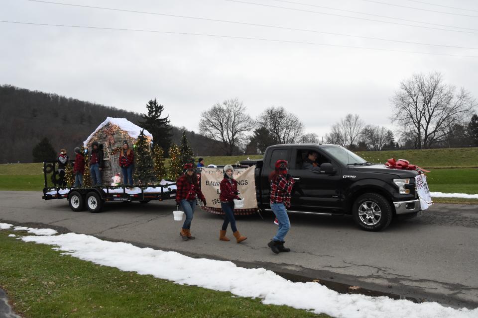Float Committee participating in Holiday Parade