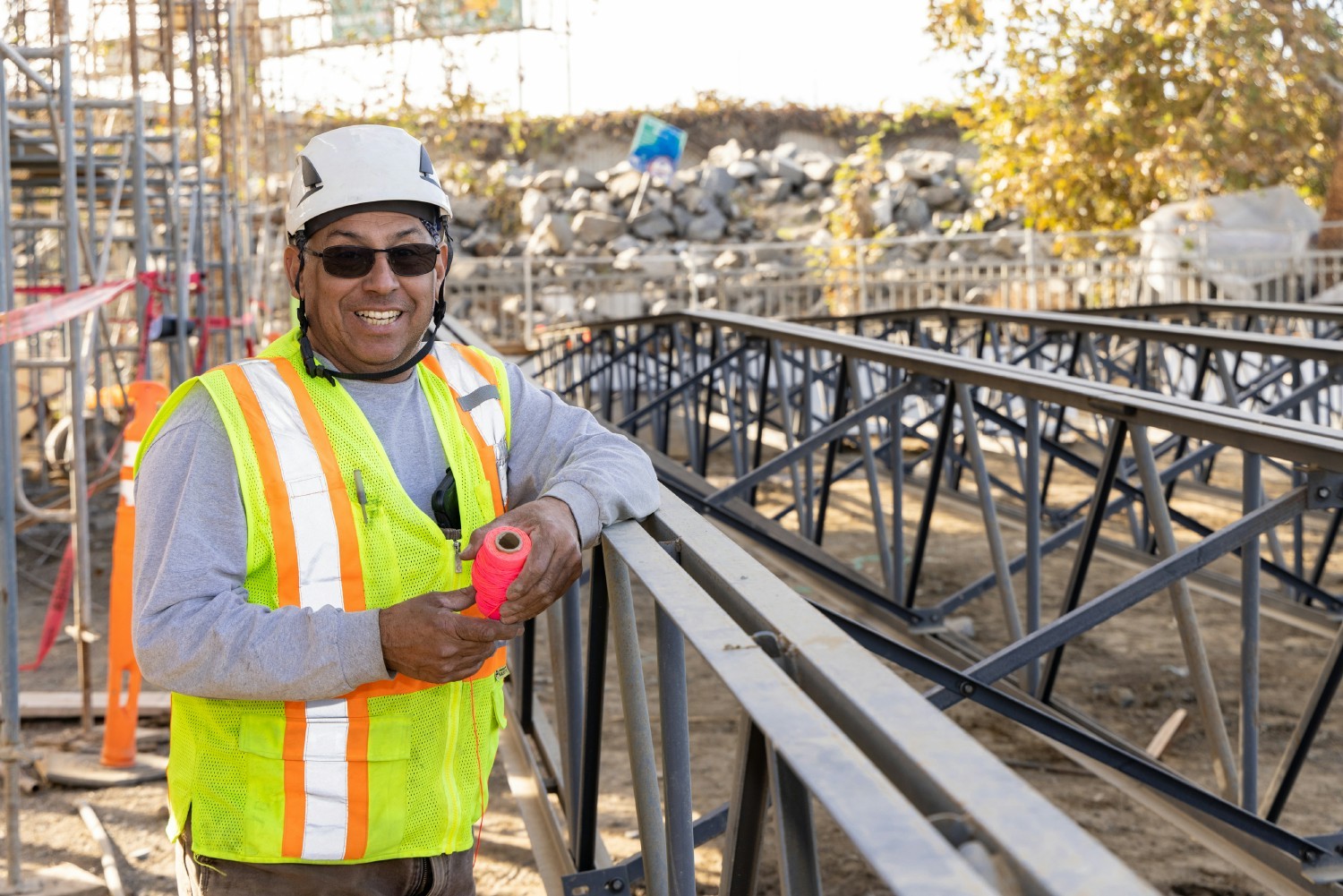 Employee working at on one of our projects in California.