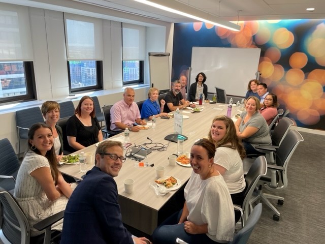 Associates gathering in our Newark, New Jersey office for in-person collaboration