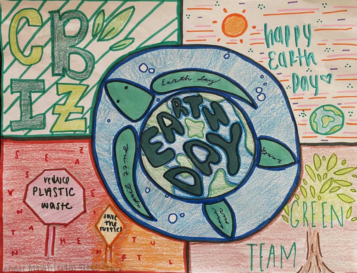 The winning image from our 2024 Earth Day artwork contest.  