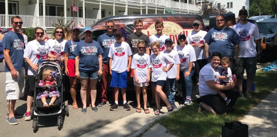 Company Pride Since 1945: Members and Their Families Marched in the Local Independence Day Parade