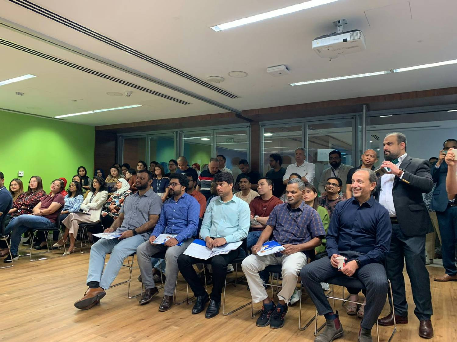 MetLife team coming together for training session 