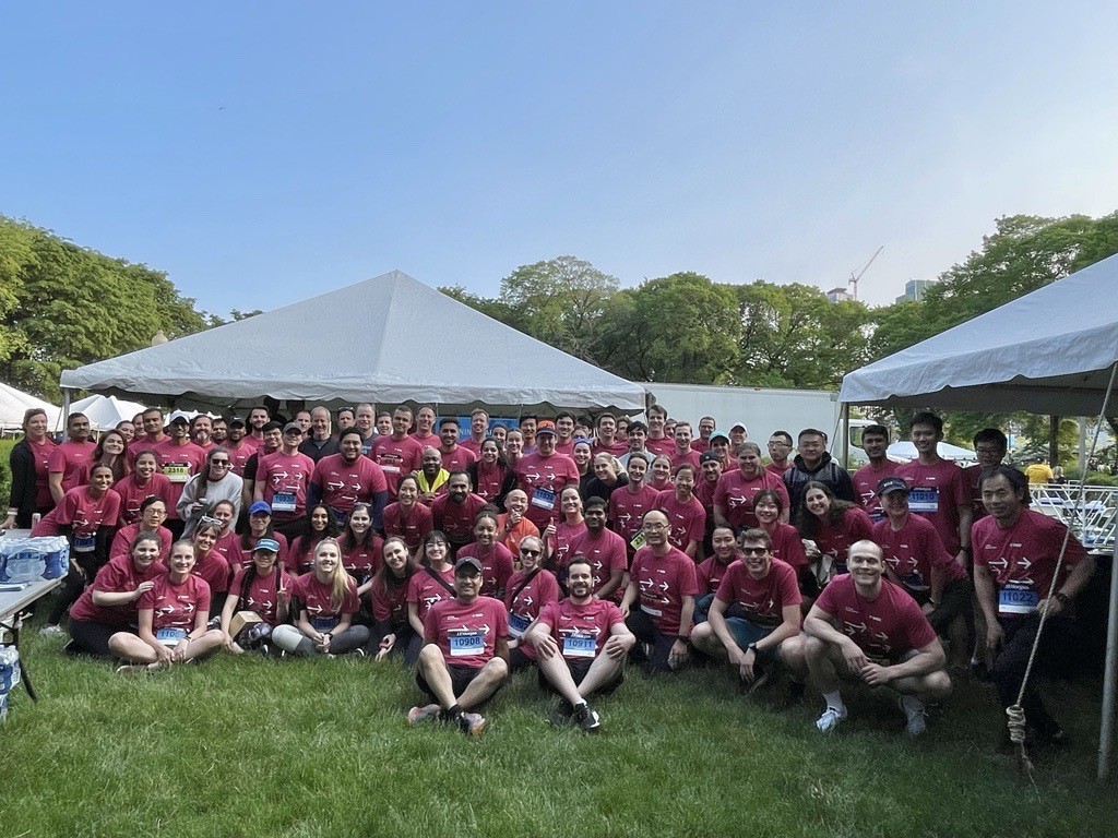 Our Chicago based Morningstar employees participating in the 2023 JP Morgan Corporate Chase Challenge.