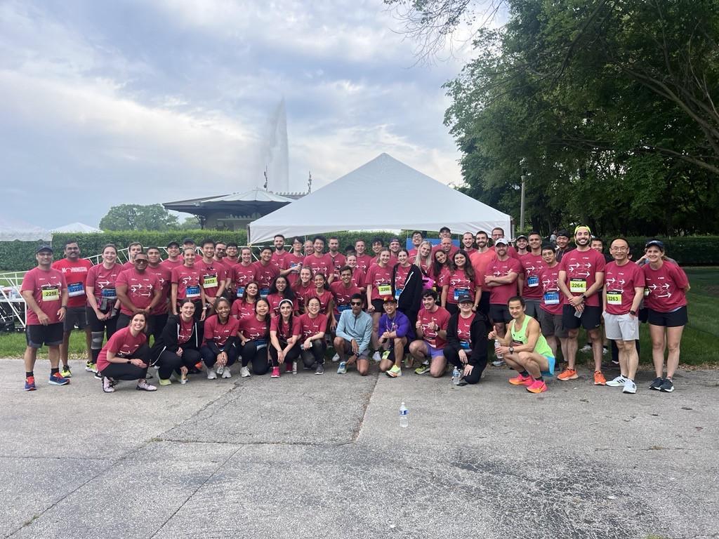 Our Chicago based Morningstar employees participating in the 2024 JP Morgan Corporate Chase Challenge.
