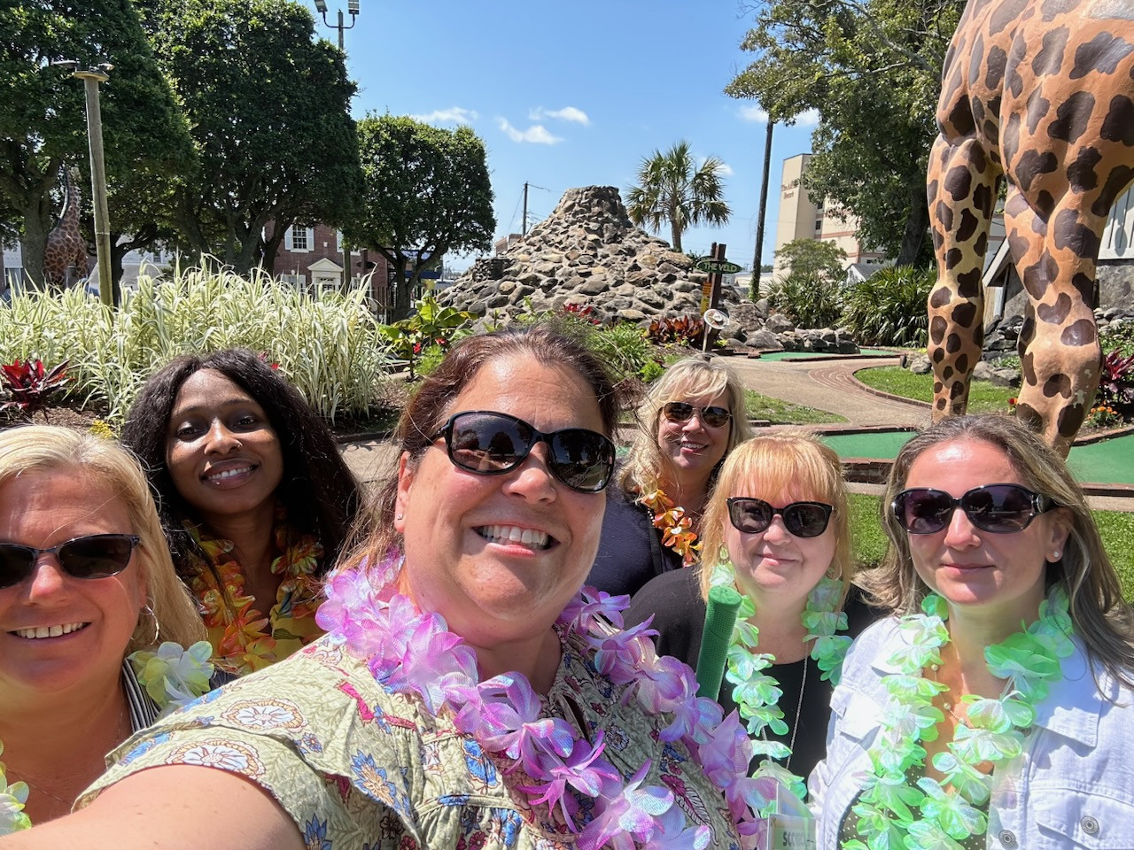 The Accounting team enjoying their time together during a team building event. 