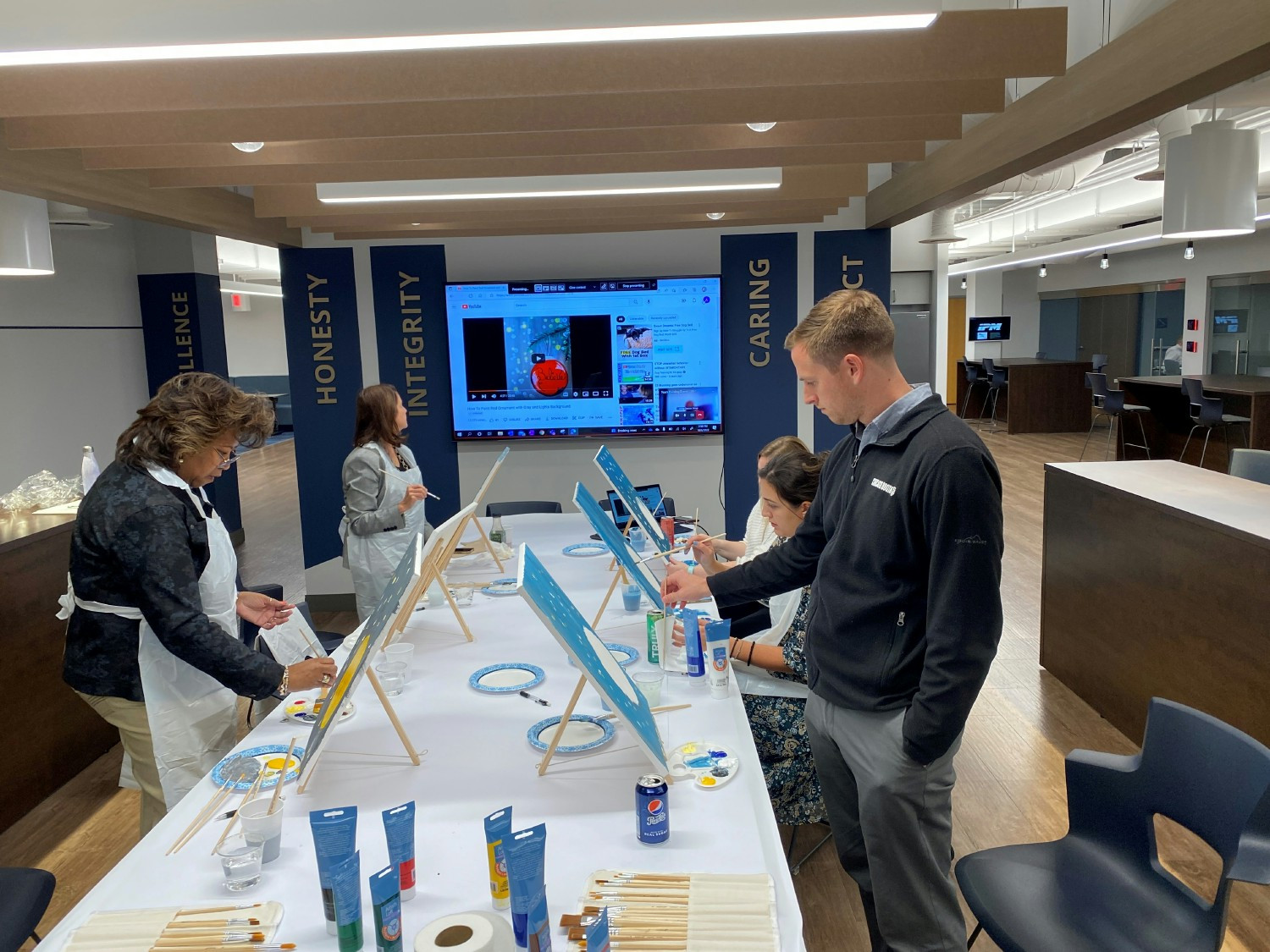 Painting event at IPM headquarters