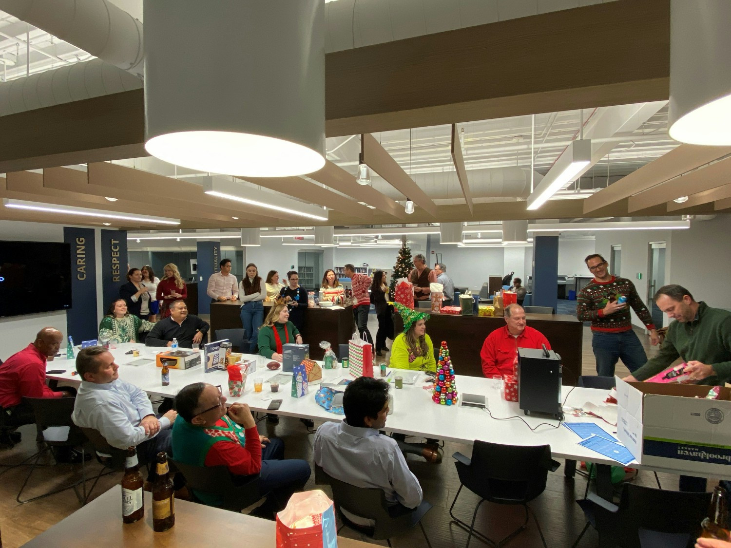 Chicago office holiday grab-bag gift exchange