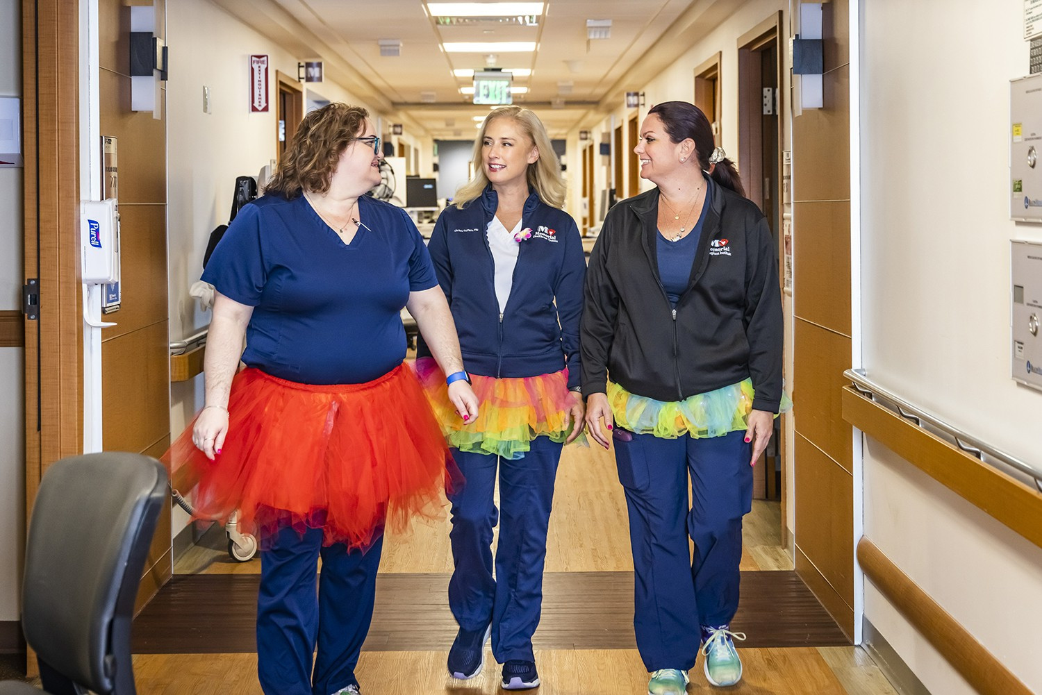 JDCH nurses wearing their tutus