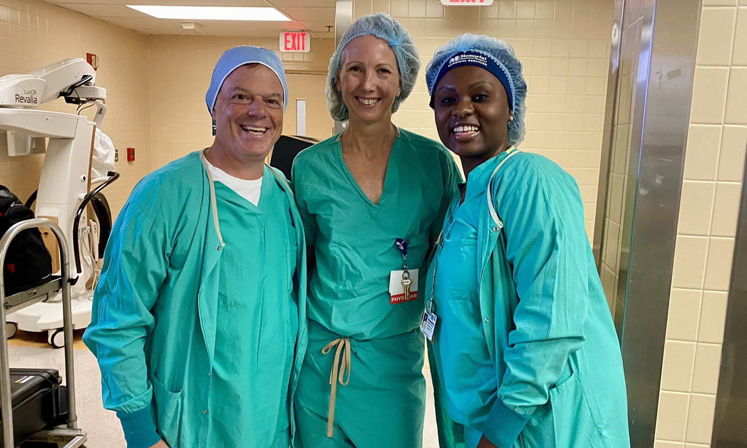 Scott Wester (CEO) rounds with staff to discuss Surgical Safety