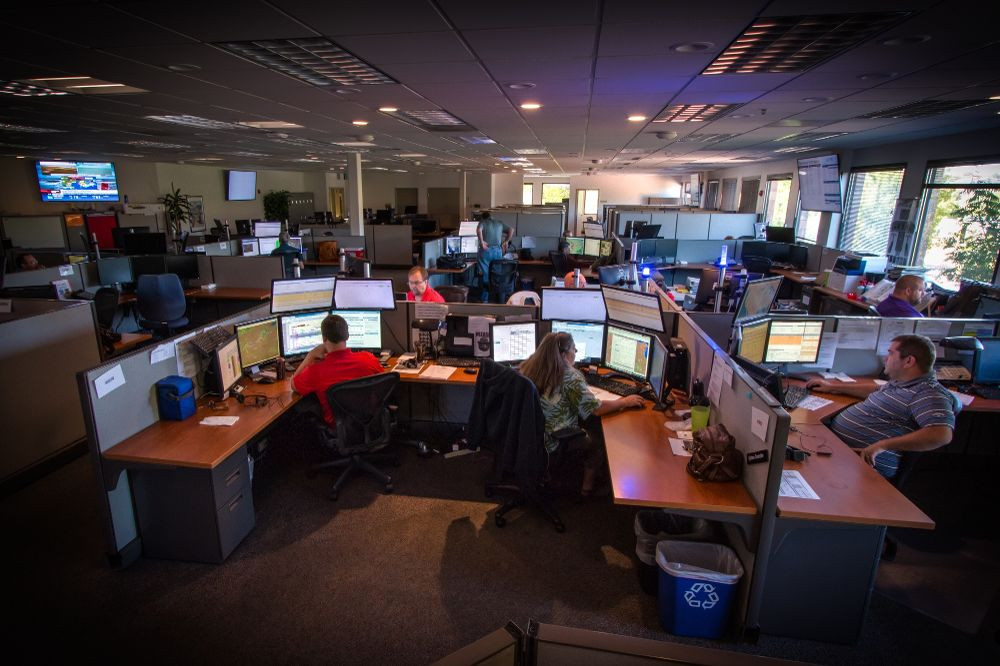 SkyWest's Operations Control Center oversees more than 2,400 daily flights across North America.