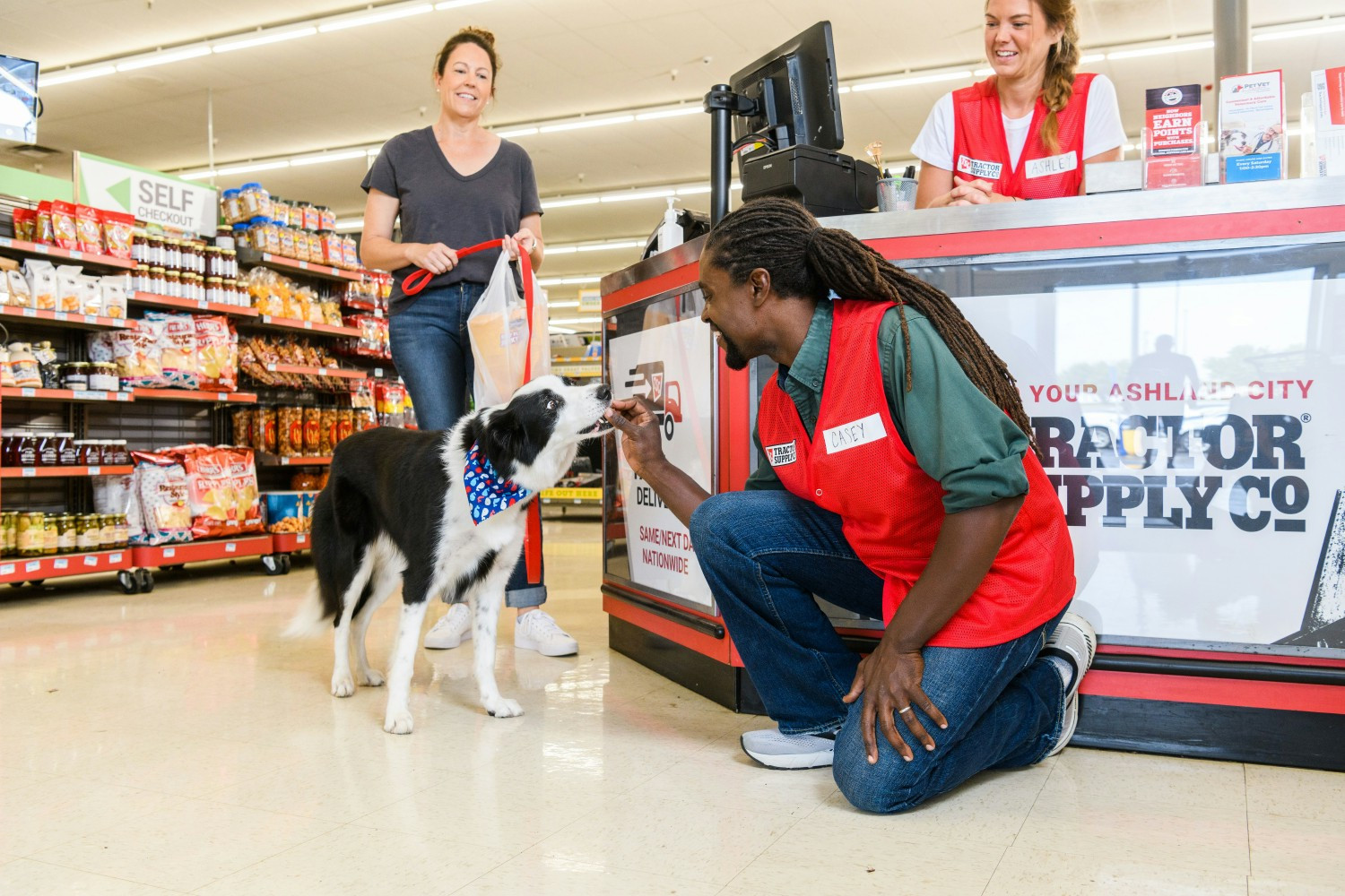 At Tractor Supply, we believe in having fun while working. Our Team Members greet customers with smiles on their faces. 