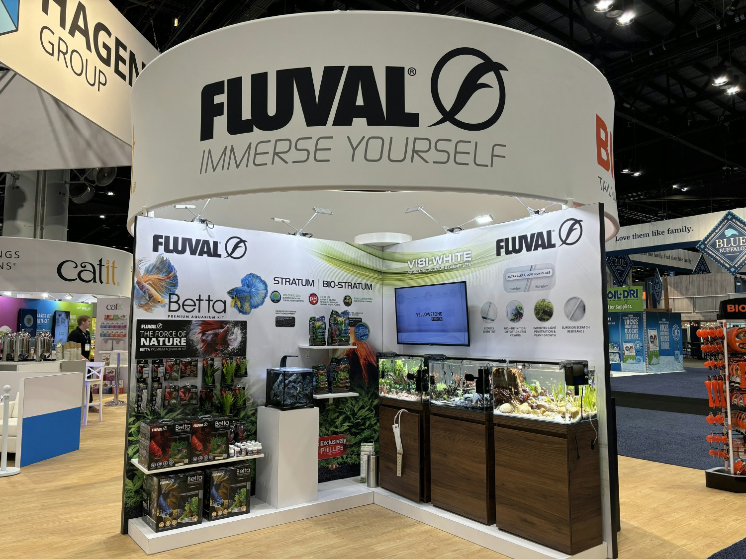 Showing off our booths at global pet expo