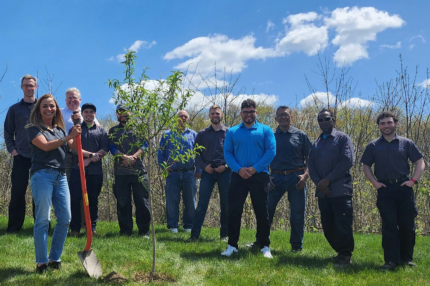 Planting a tree on Earth Day