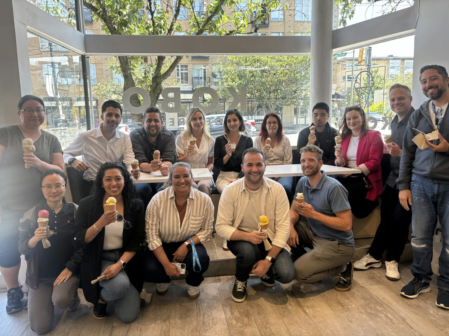 Celebrating Ice Cream Day on a hot summer's day