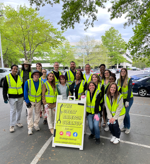 Our Sustainability ERG participated in the Great Raleigh Clean-Up