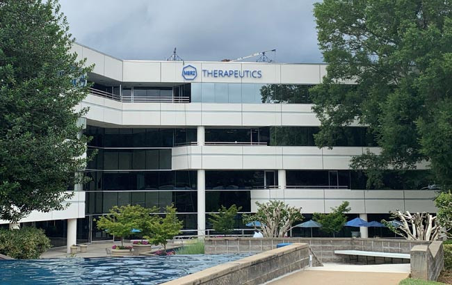 Outside view of Merz Therapeutics Headquarters in Raleigh, NC