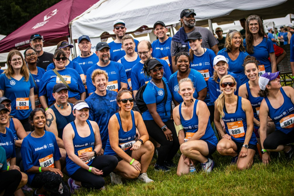 Allianz Partners US team running/walking the annual Richmond Corporate Run