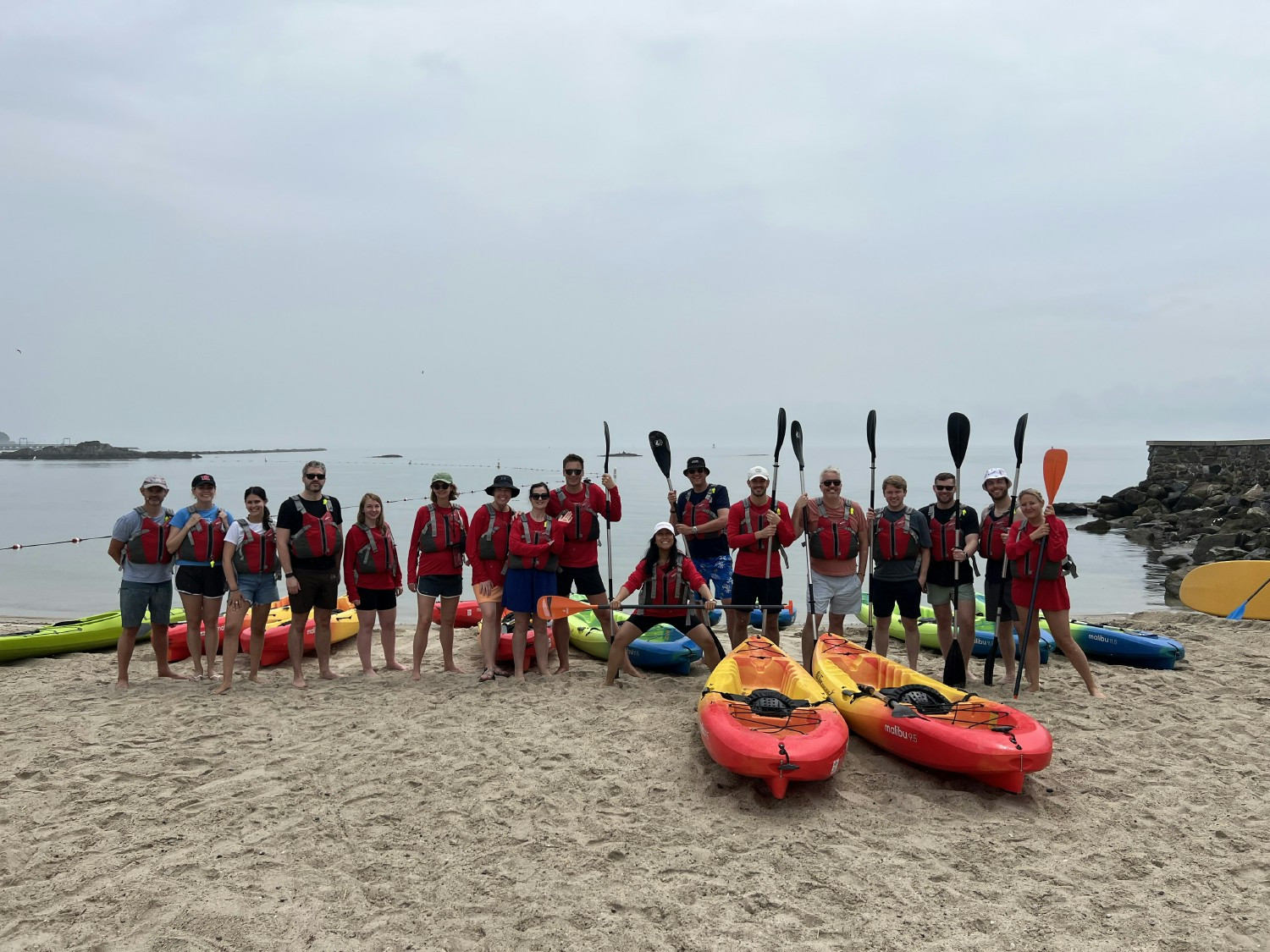 Our NYC team doing some kayaking