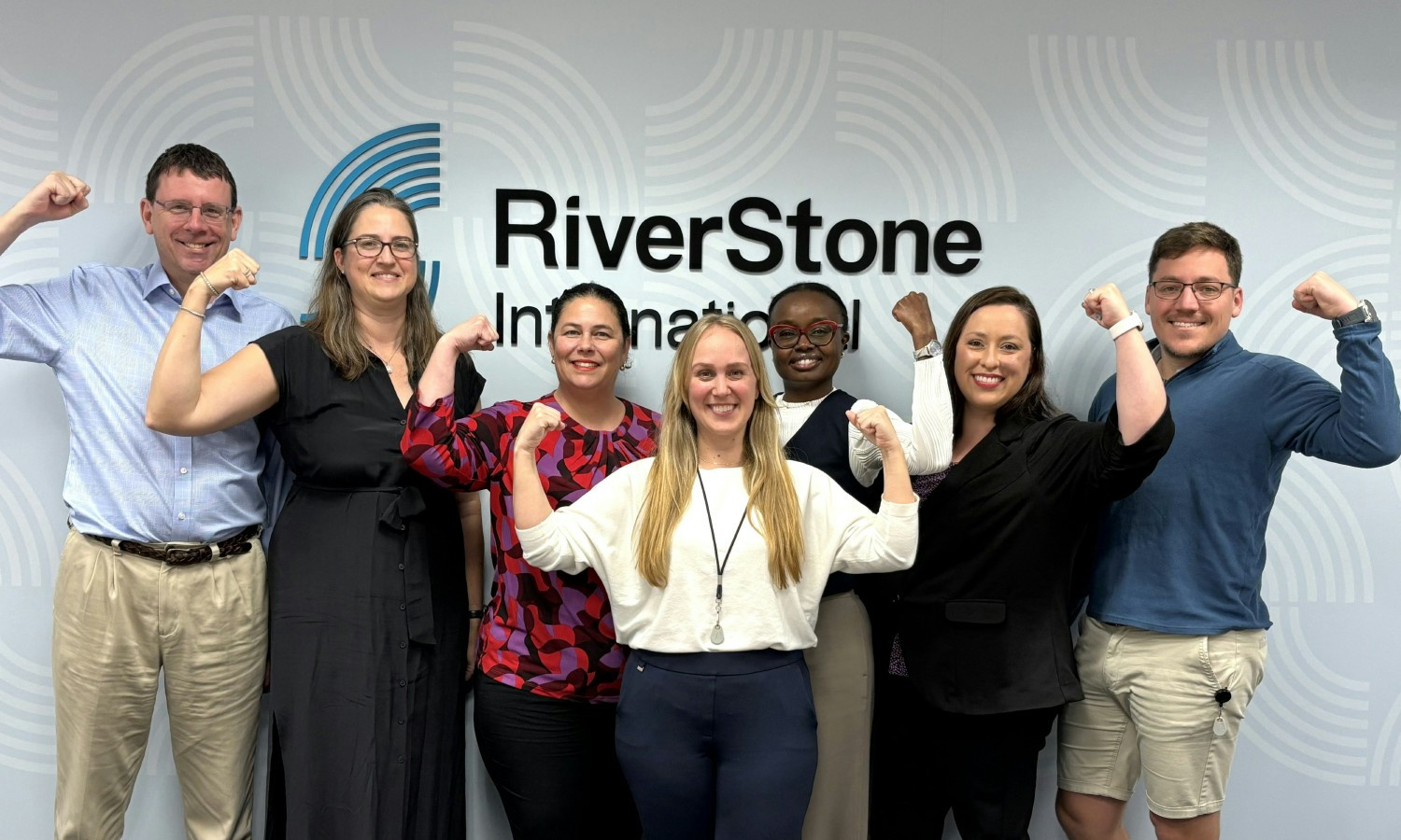 Even across the globe the IWD message is the same, the Bermuda office showing their support