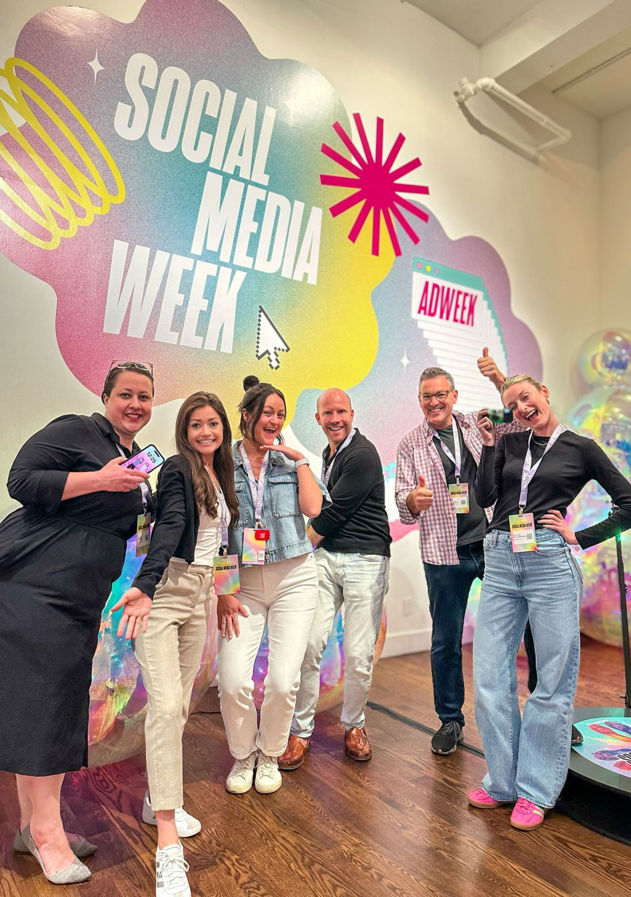 Some of our marketing team attending social media week in NYC.