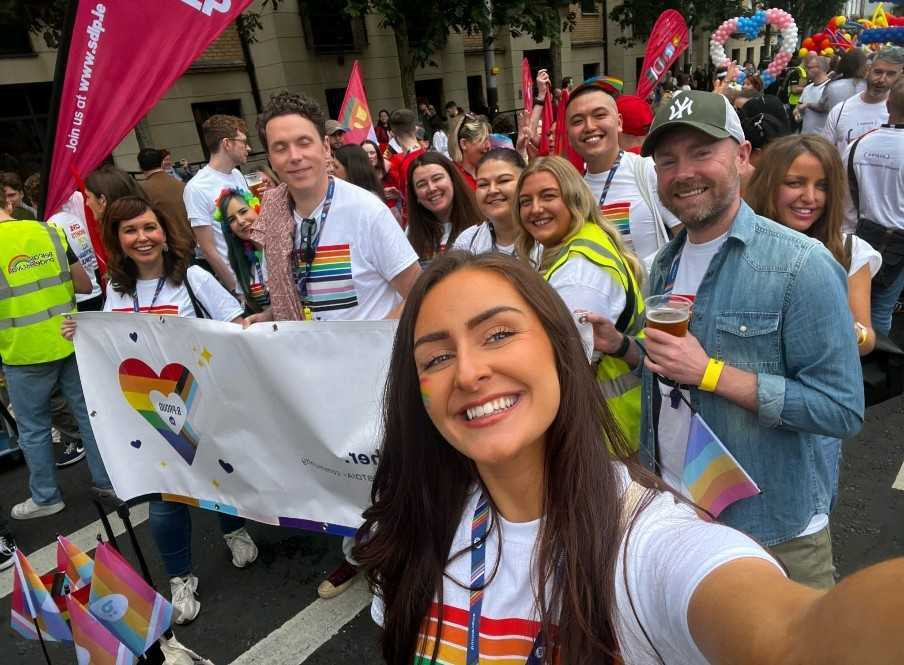 Some of our team celebrating Pride! 