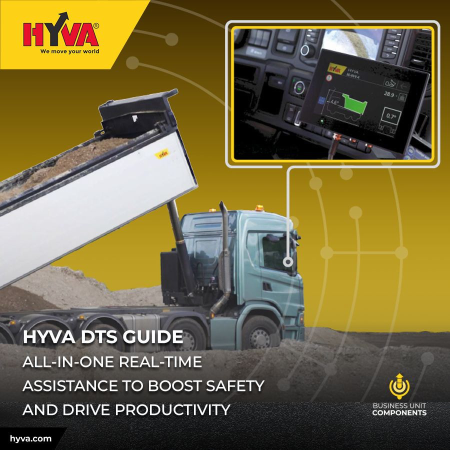 Hyva DTS Guide: All-in-One real-time assistance to boost safety and drive productivity.