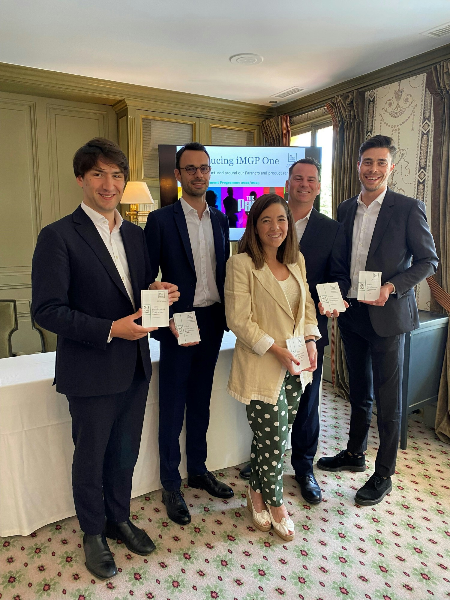 Members of our Talent Development Programme receiving their awards in Paris