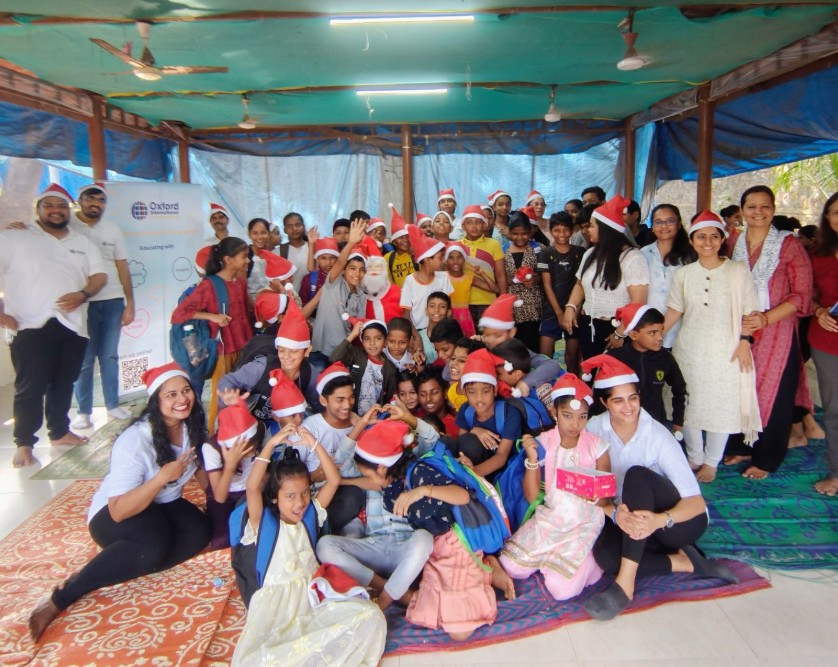 Charity event in India where the India team spent the day with children from the Angel Xpress Foundation. 