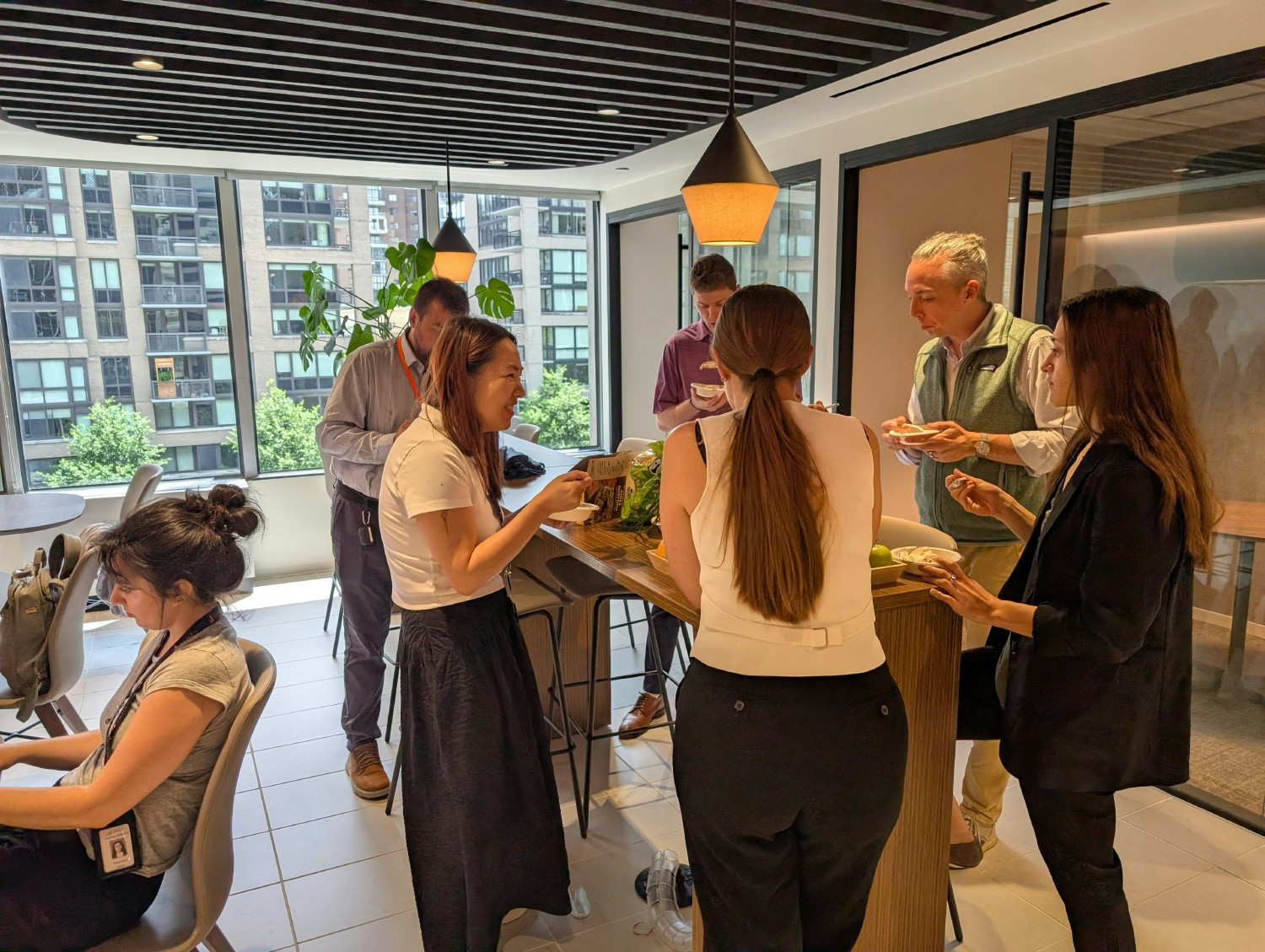 Janes US colleagues enjoying ice cream sundaes in the office!