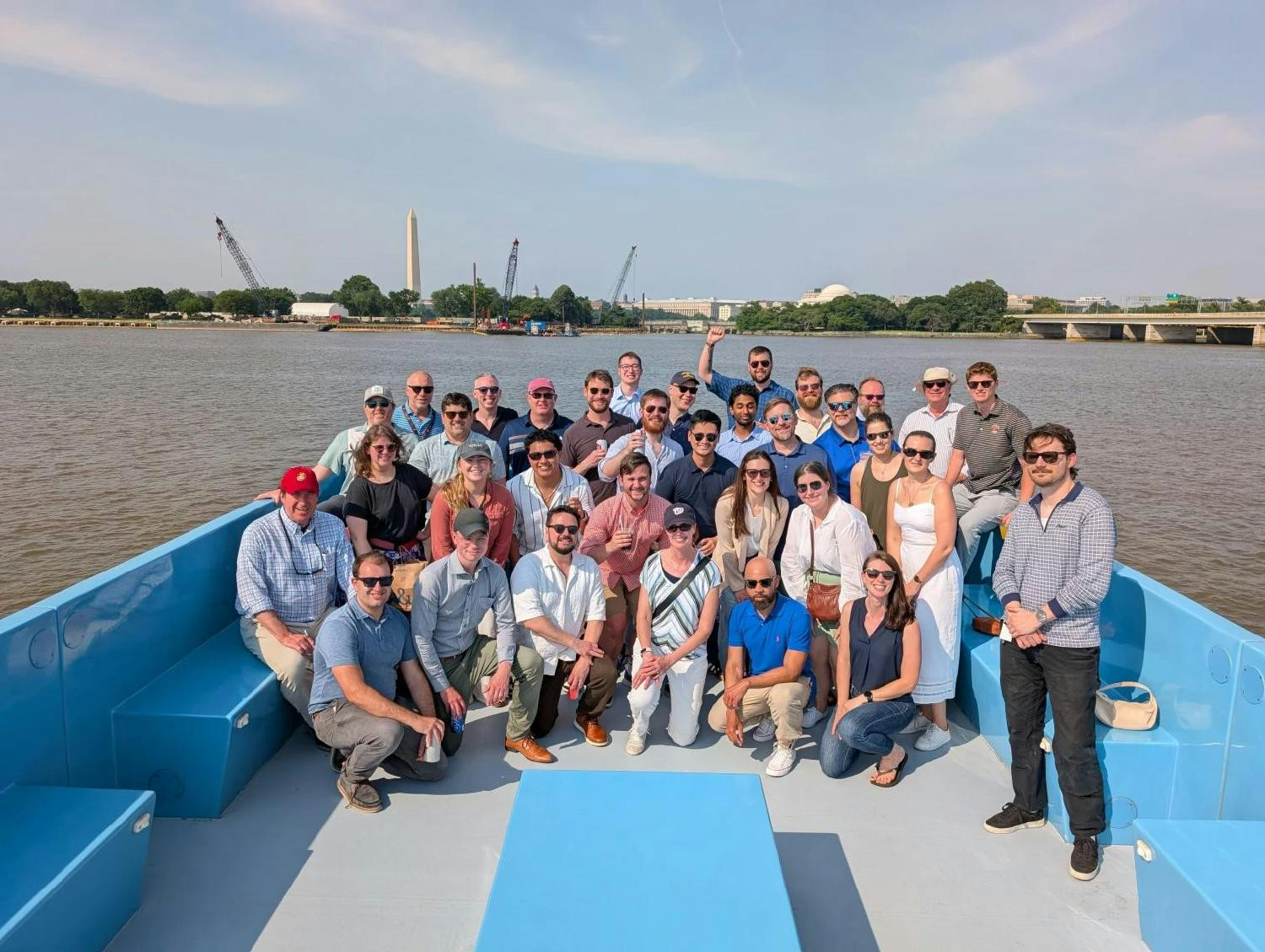Janes US summer party, aboard the Boomerang Party Boat, which cruised along the Potomac River