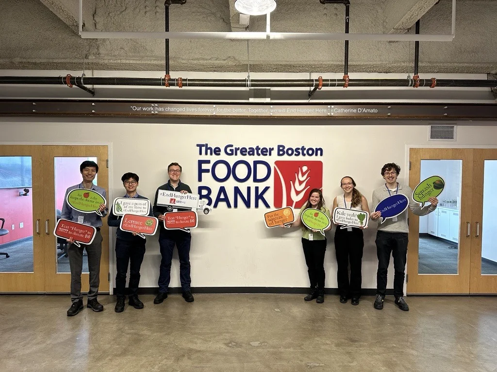Chartwell team helping improve operations for the Boston Food Bank, supporting the local community