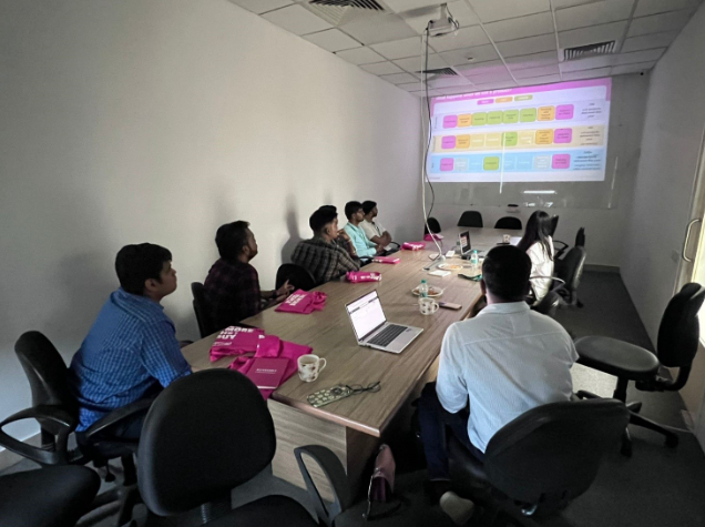 Team meeting in action, embodying our culture of continuous learning, collaboration, and shared growth.