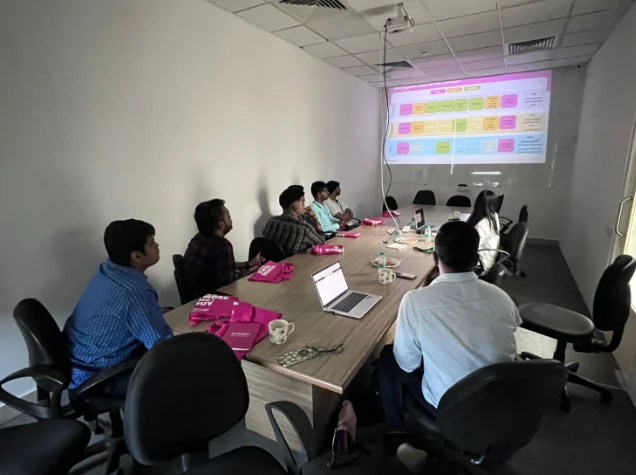 Team meeting in action, embodying our culture of continuous learning, collaboration, and shared growth.