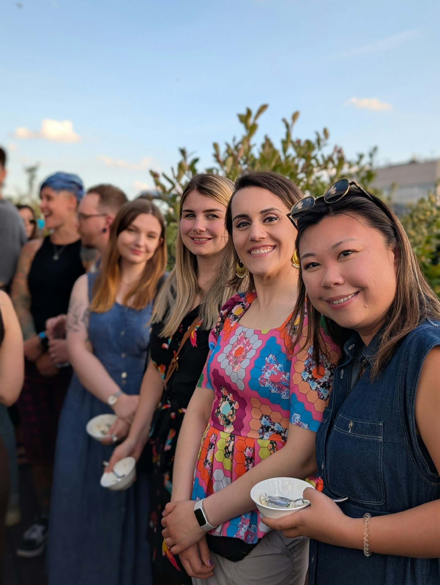 Our UK team came together for a rooftop summer party in central London
