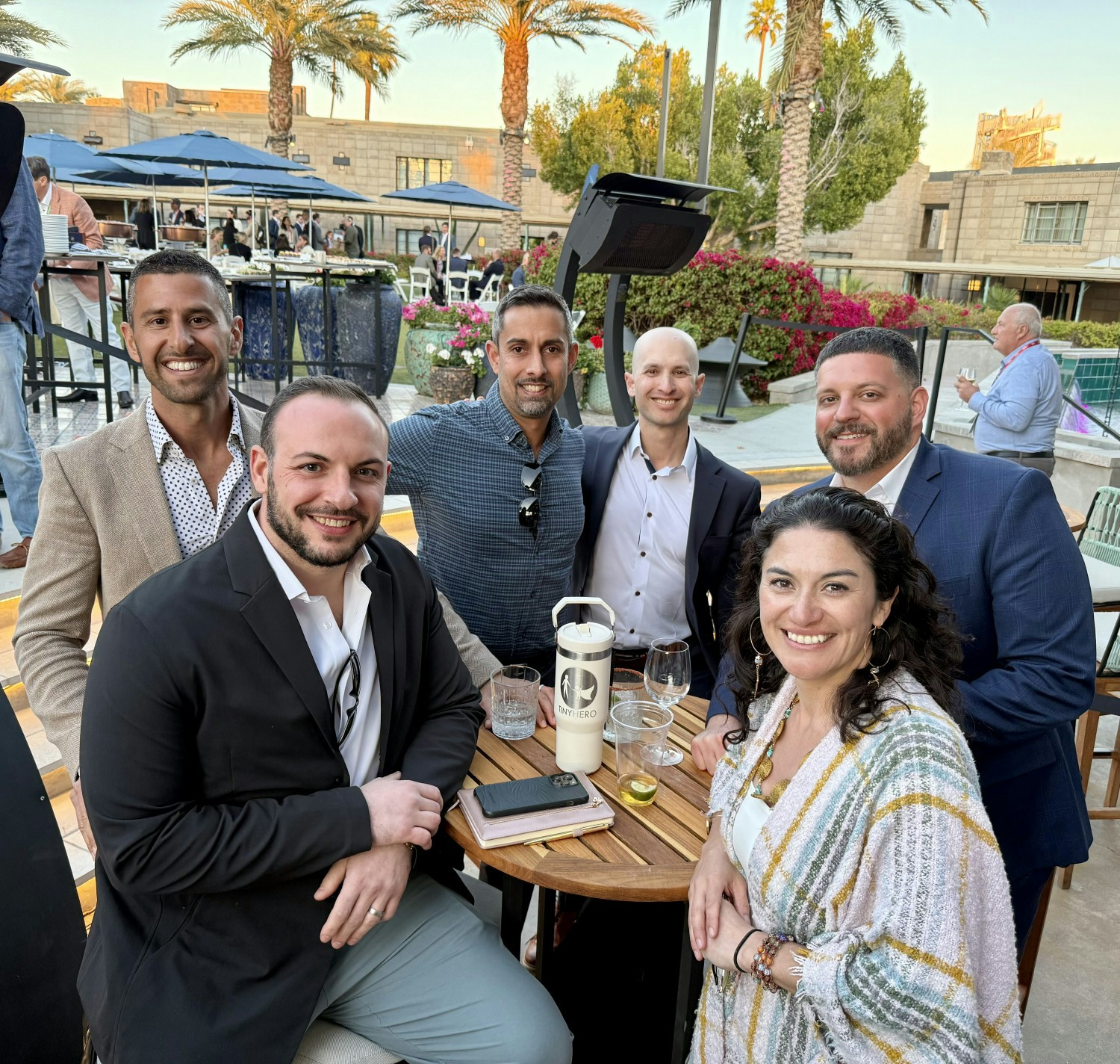 Team dinner after milestone achievement