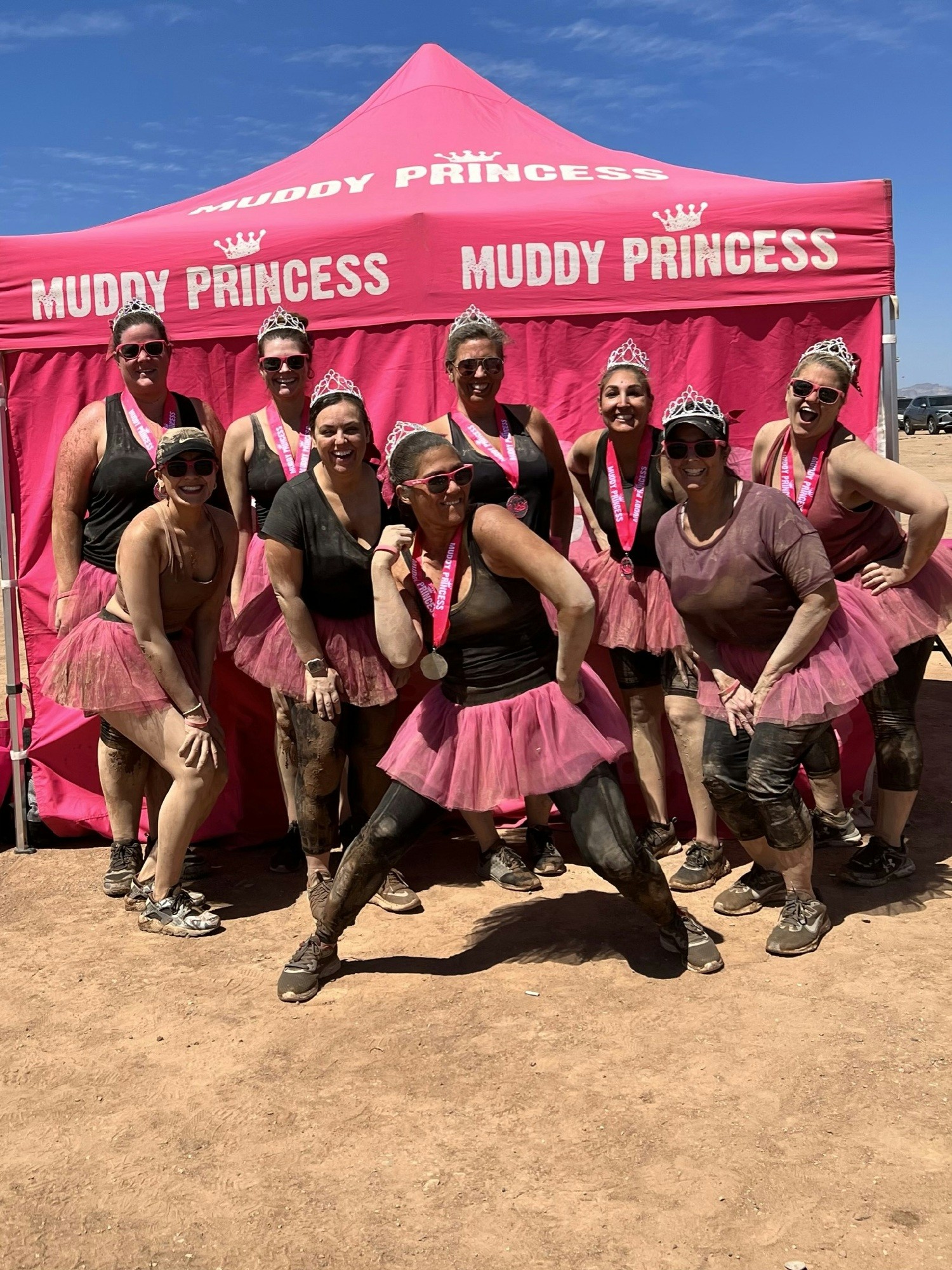 These wildly awesome BH'ers join together to raise money for breast cancer awareness during a Muddy Princess event.