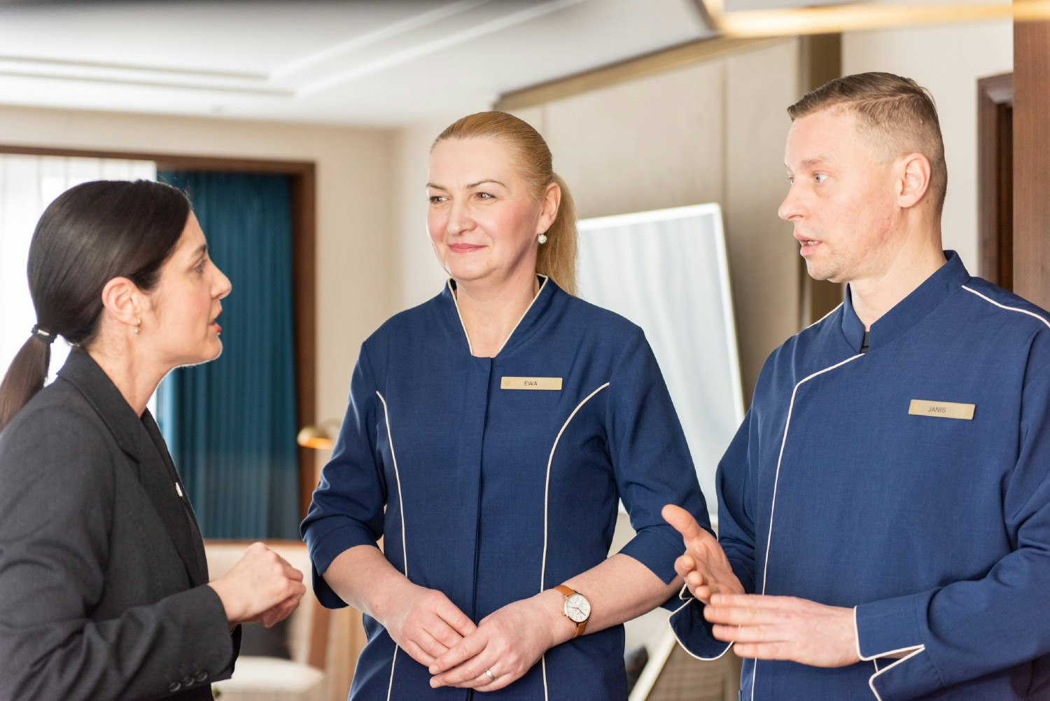 Hotel staff at an InterContinental hotel