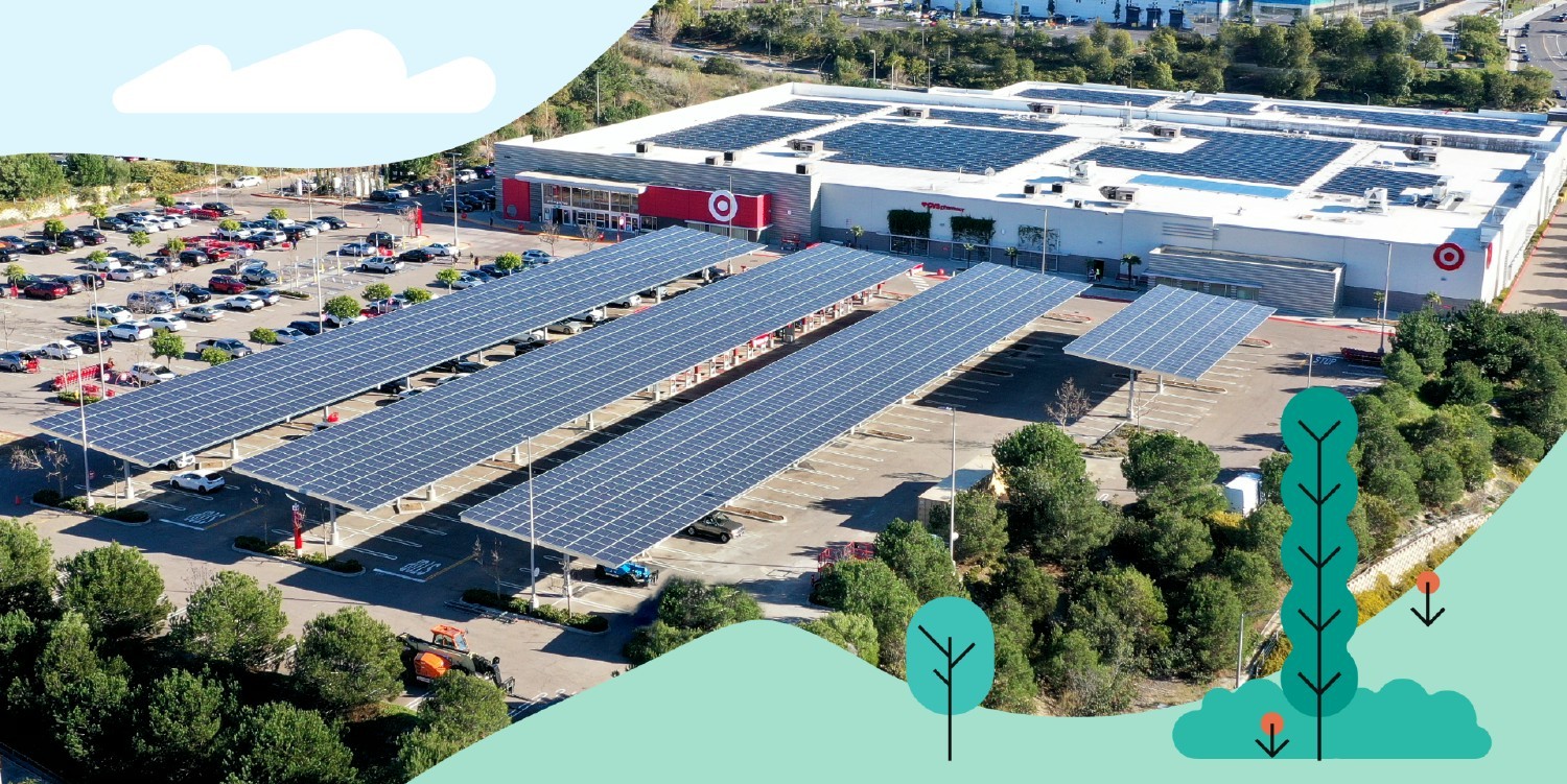 Target’s first net zero energy store, located in Vista, California