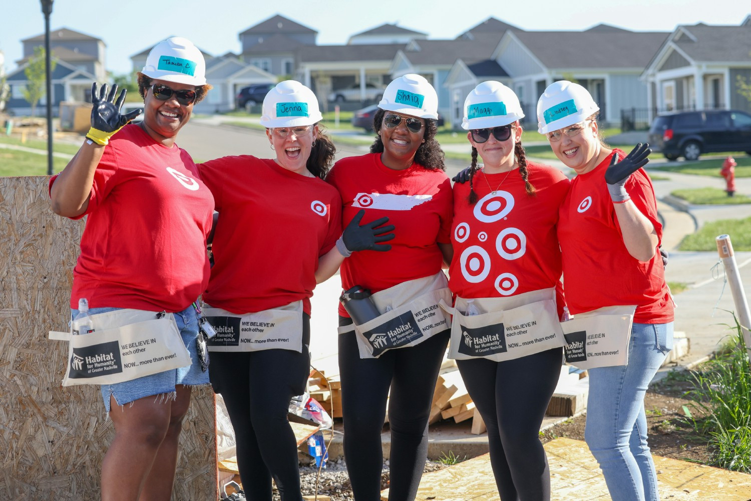 Team Target volunteering in the local community 