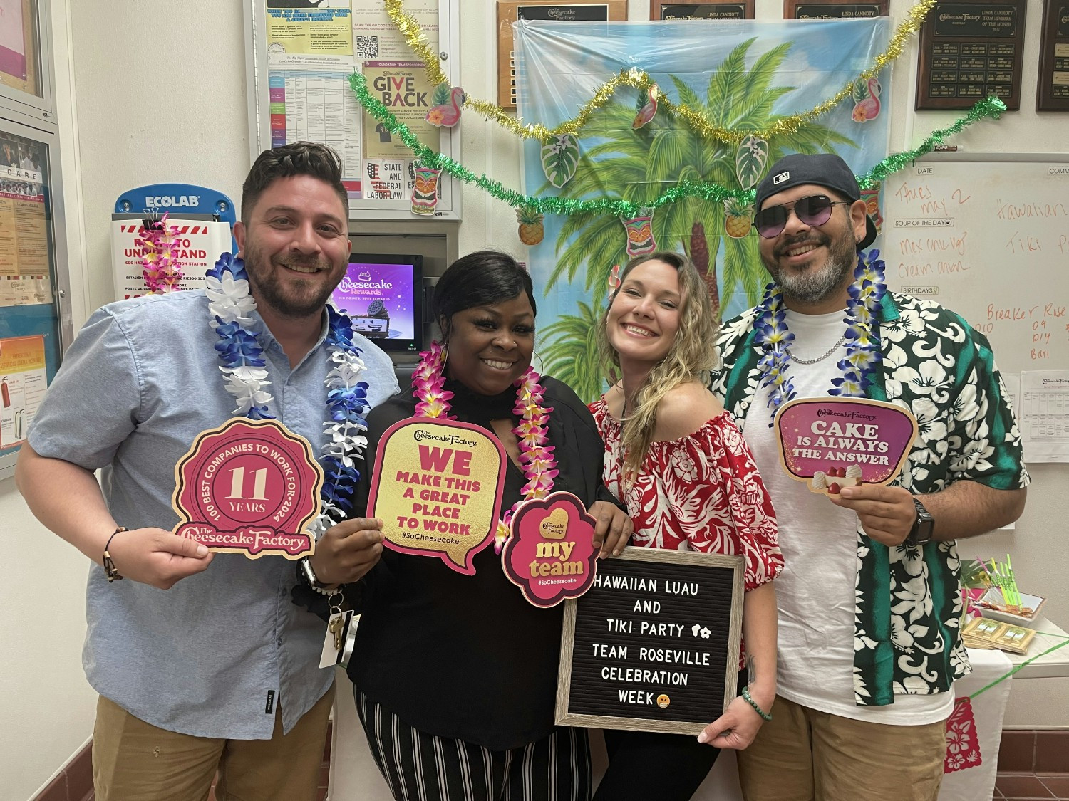 Every restaurant holds an annual week-long team appreciation celebration—full of treats, fun and prizes.