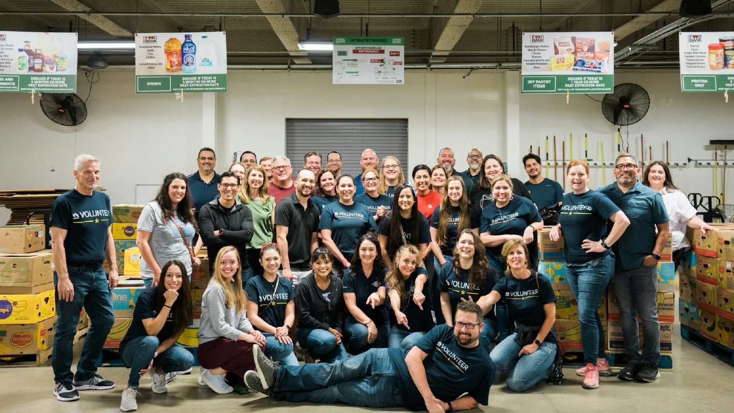 USAA volunteer event at the San Antonio Food Bank.