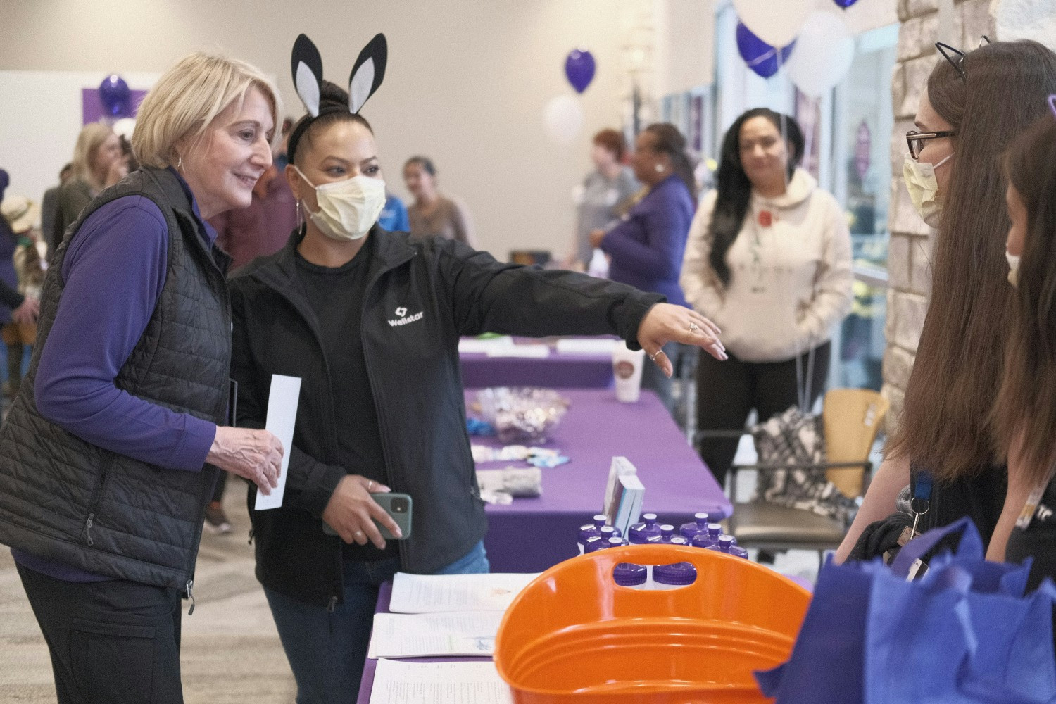 President and CEO Candice Saunders having some fun at our Fall Festival!