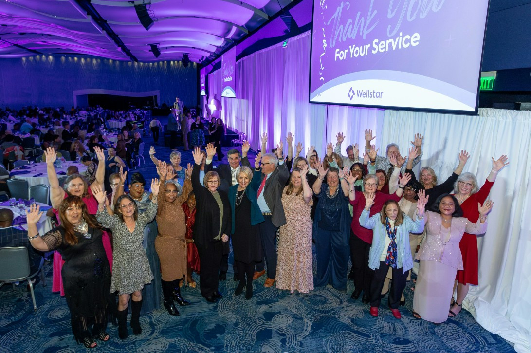 Our President and CEO Candice Saunders celebrating 25+ year team members at our annual Service Awards banquet. 
