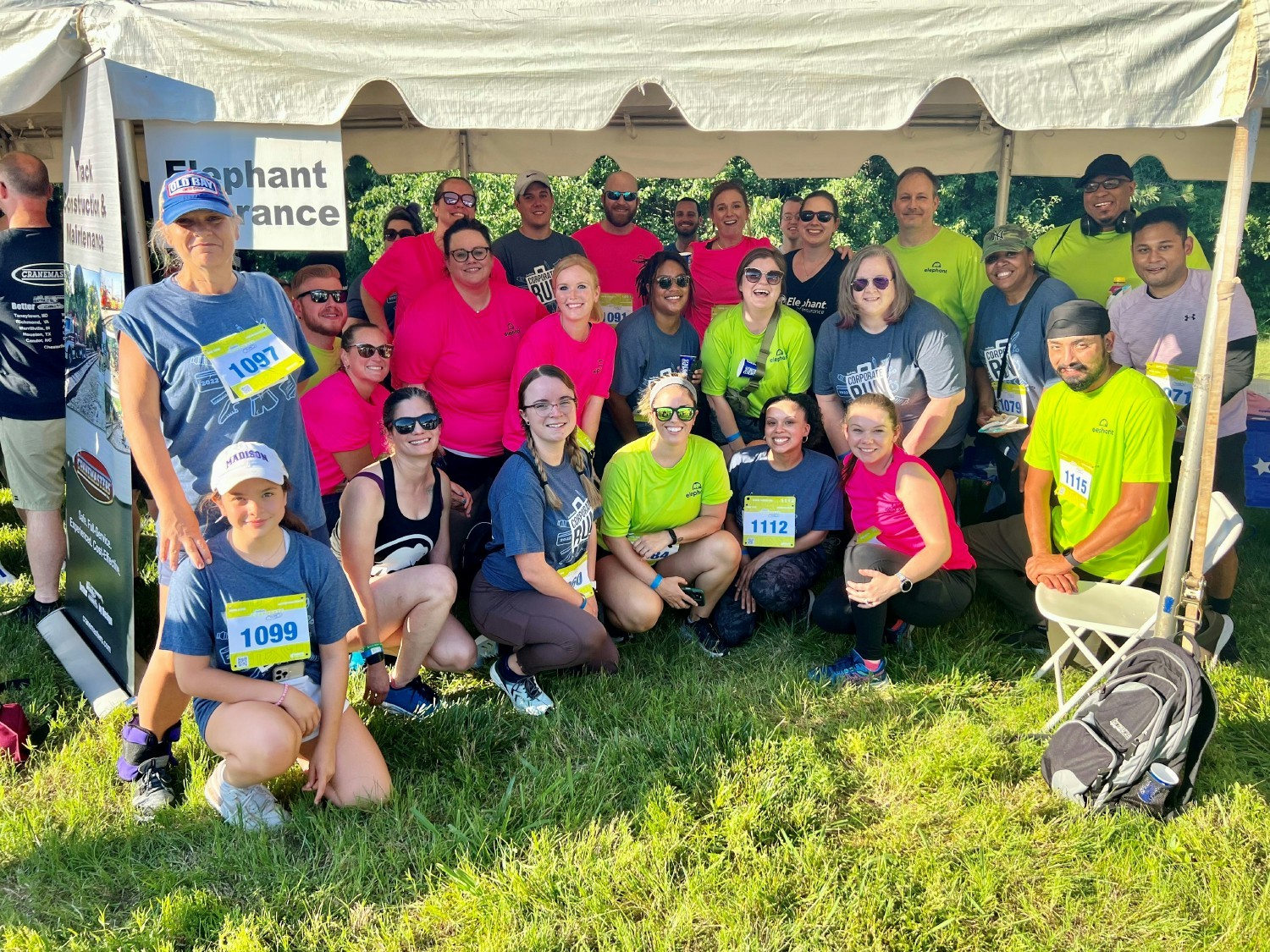 June 22: Employees participated in the Anthem Corporate 5k. Entry was covered by our Run Elephant Run benefit! 