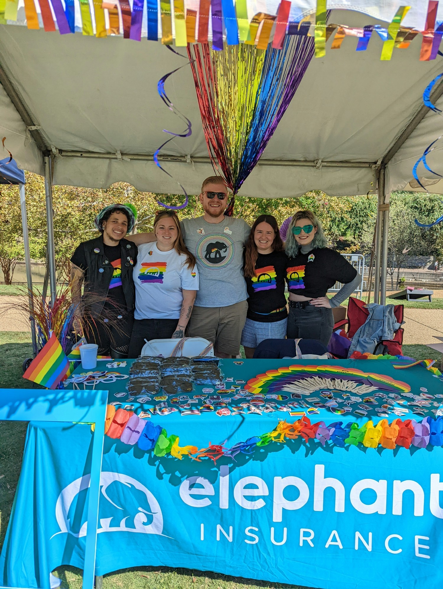 Sept 22: Elephant is a sponsor of VA Pride and we had a table set-up for the event on Brown's Island! 