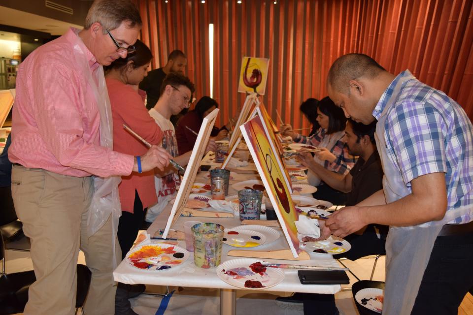 Liquidnetters embracing their inner Picasso at our annual Paint Nite