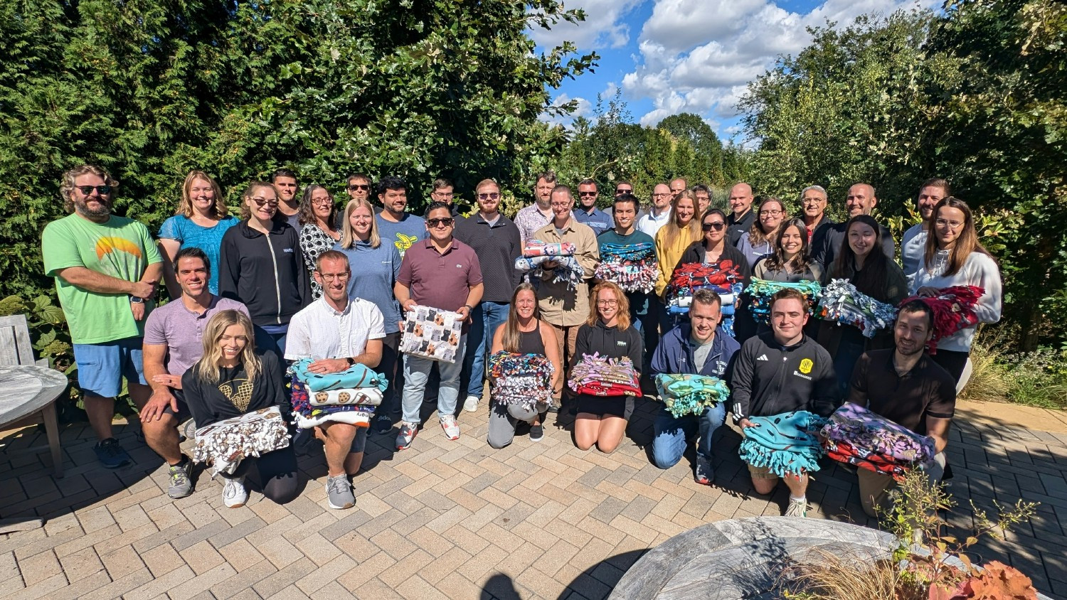 Building Bonds & Blankets - our Analytics team came together and gave back to Project Linus for hospitalized children.