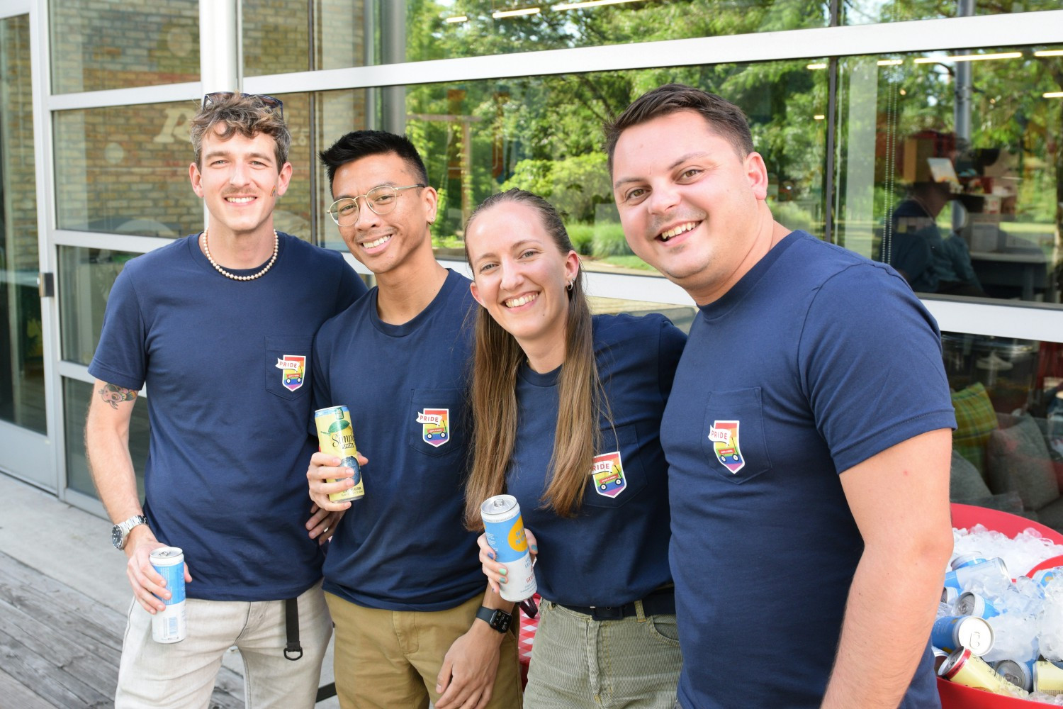 ERG Members celebrate at Radio Flyer's PRIDE Social Hour in June.