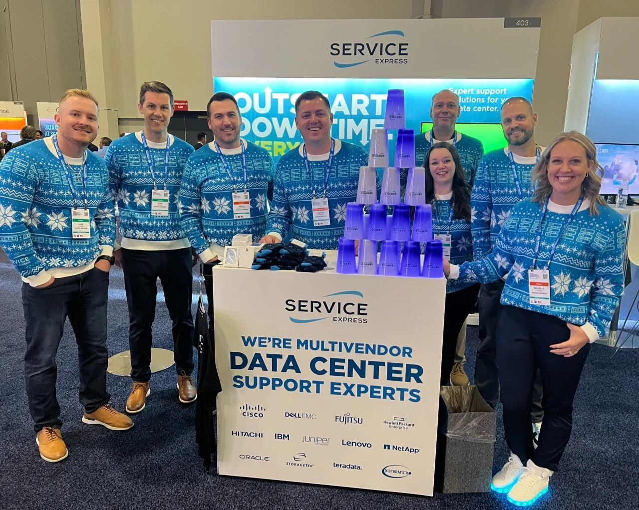Team members attending an annual Gartner conference in 2024.